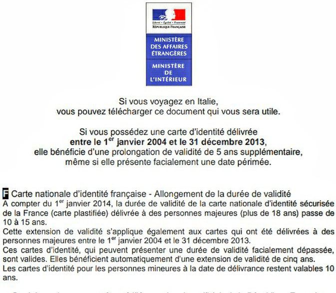 Formalités Frontière France Italie Visa Formalités